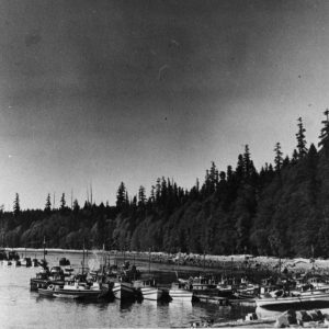 "Boats at Cape Mudge for Native Brotherhood meeting" Photo provided by LIǦʷIŁDAX̌ʷ Research Centre