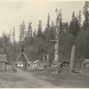 "Cape Mudge village, Pat Talbot Collection" Photo provided by LIǦʷIŁDAX̌ʷ Research Centre