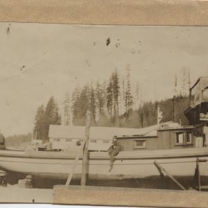 "Ralph Dick Collection-Cape Mudge- Johnny Ferry_s boat-_The Queen Marry_ Built by Johnny Dick" Photo provided by LIǦʷIŁDAX̌ʷ Research Centre